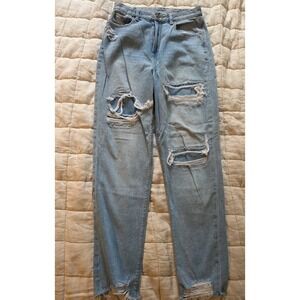 American Eagle Outfitters Light Blue Straight Leg Jeans